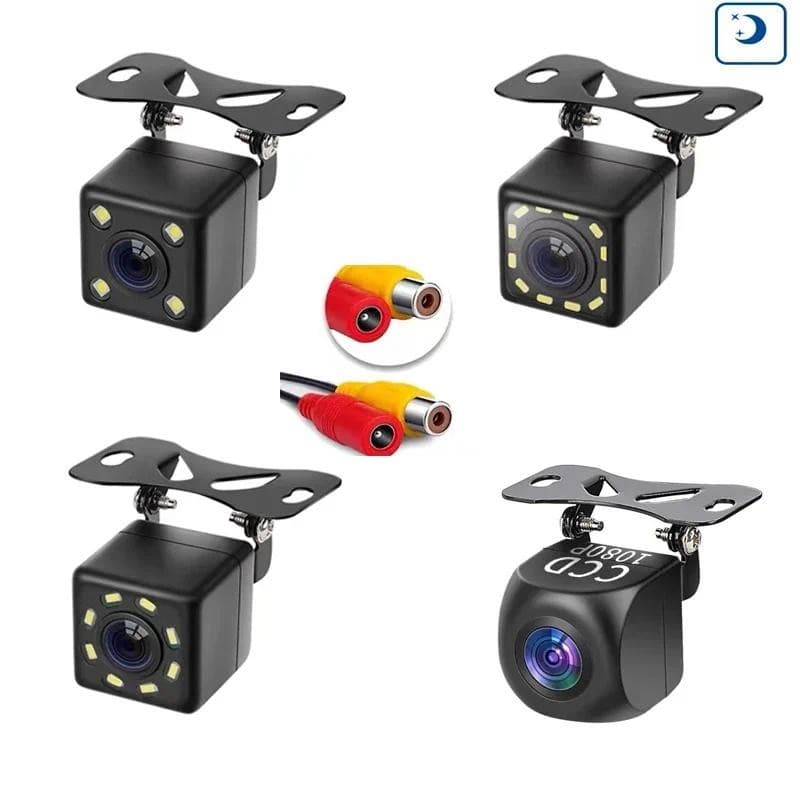 JISUID Câmera De Visão Traseira Do Carro 12 LED Noturna Invertendo Monitor De Estacionamento Automático CCD Vídeo HD À P
