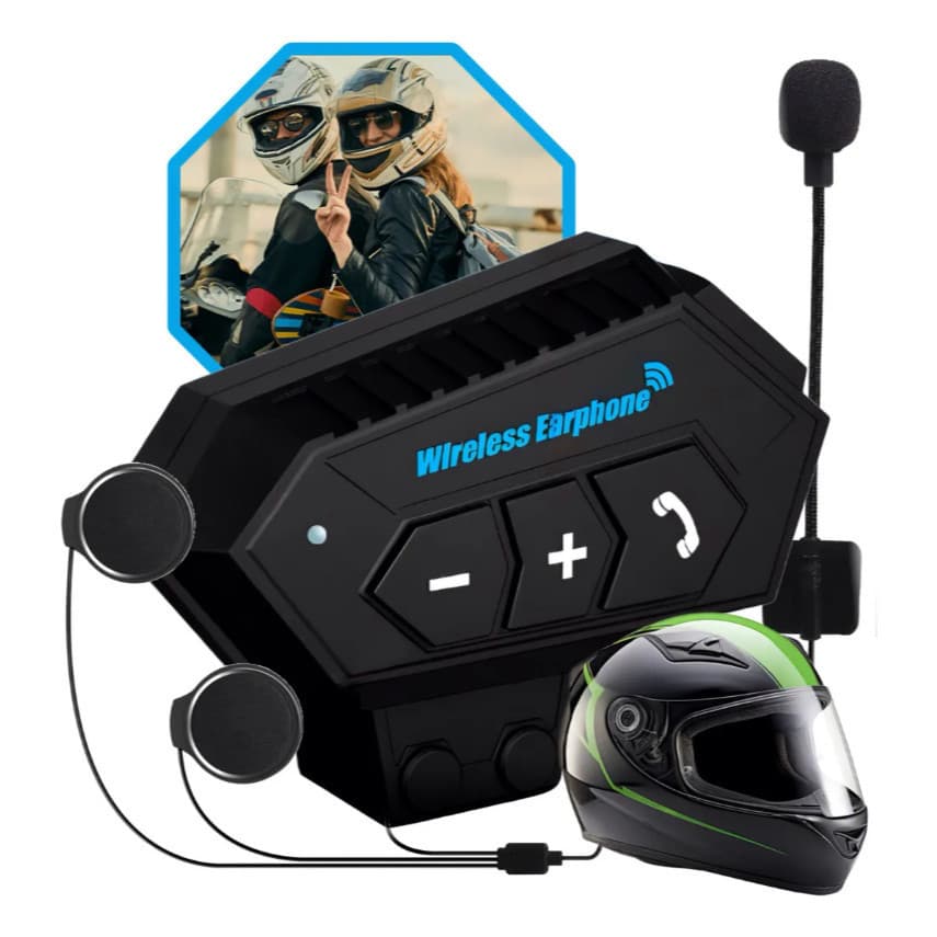 Capacete de motocicleta fone de ouvido bluetooth sem fio fone de ouvido bluetooth sem fio