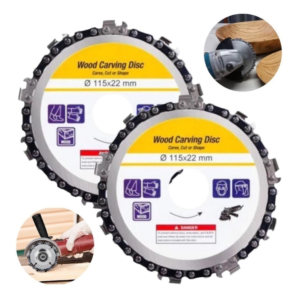 Disco Corrente Motossera 115mm Corte Desbaste Madeira Para Lixadeira e Esmerilhadeira *_* ZemMart*_*