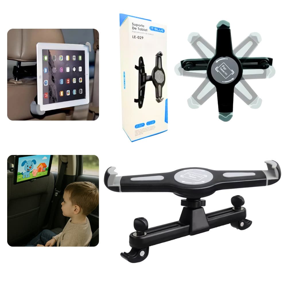 Suporte Adaptador Veicular carro Tablet Encosto Banco Traseiro Carro Celular ideal para Criança