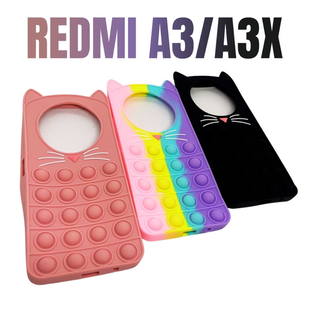 Capa Capinha de celular compatível com Redmi A3 e A3x Anti Estresse Pop It
