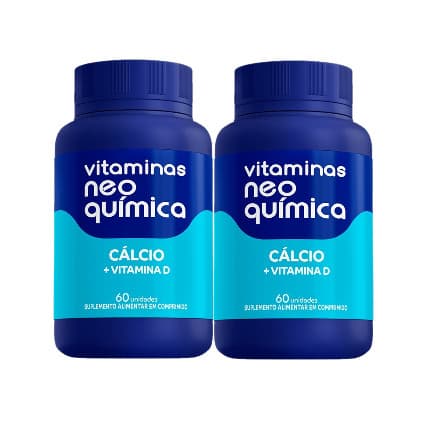 Kit 2x Vitamina Cálcio+Vitamina D 60 Comp - Neo Química