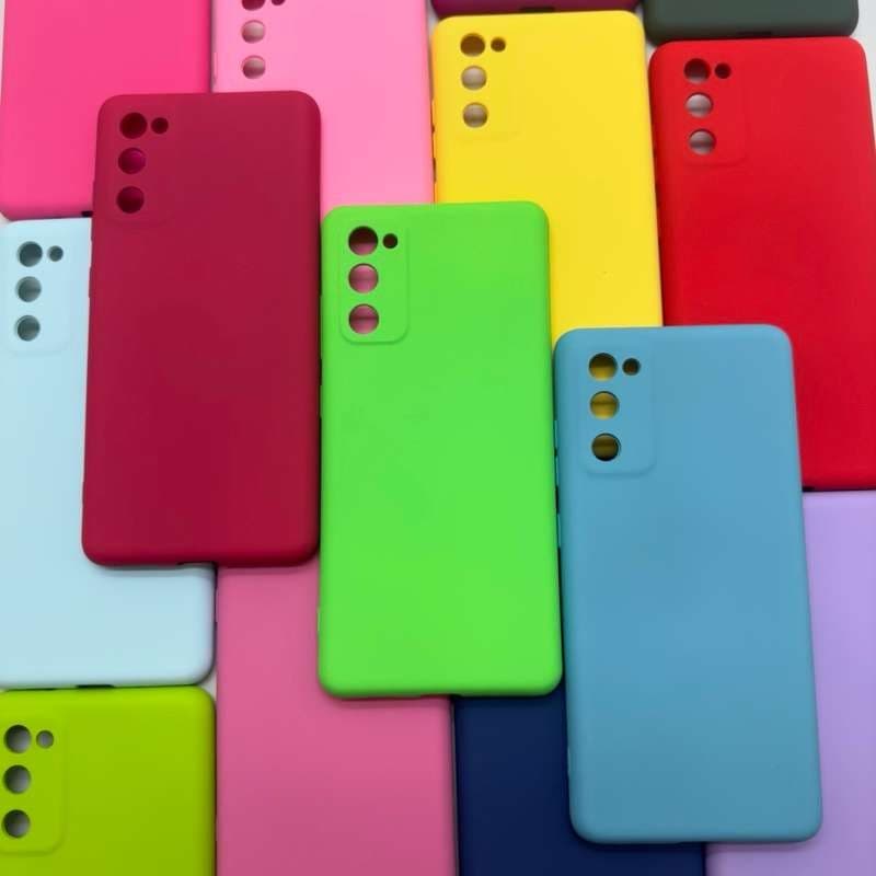 Capa Capinha de Celular - S20 Fe - Samsung Silicone Aveludado Capinha Case