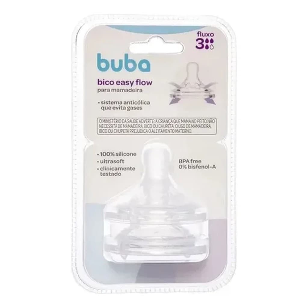 Buba Bico Easy Flow Para Mamadeira 2 Unidades +4m