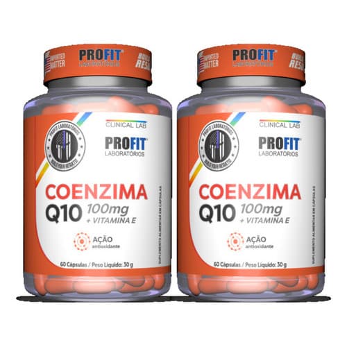 Suplemento Em Cápsula Profit  2x Coenzima Q10 100mg + Vitamina E 20mg Profit 60 Cápsulas