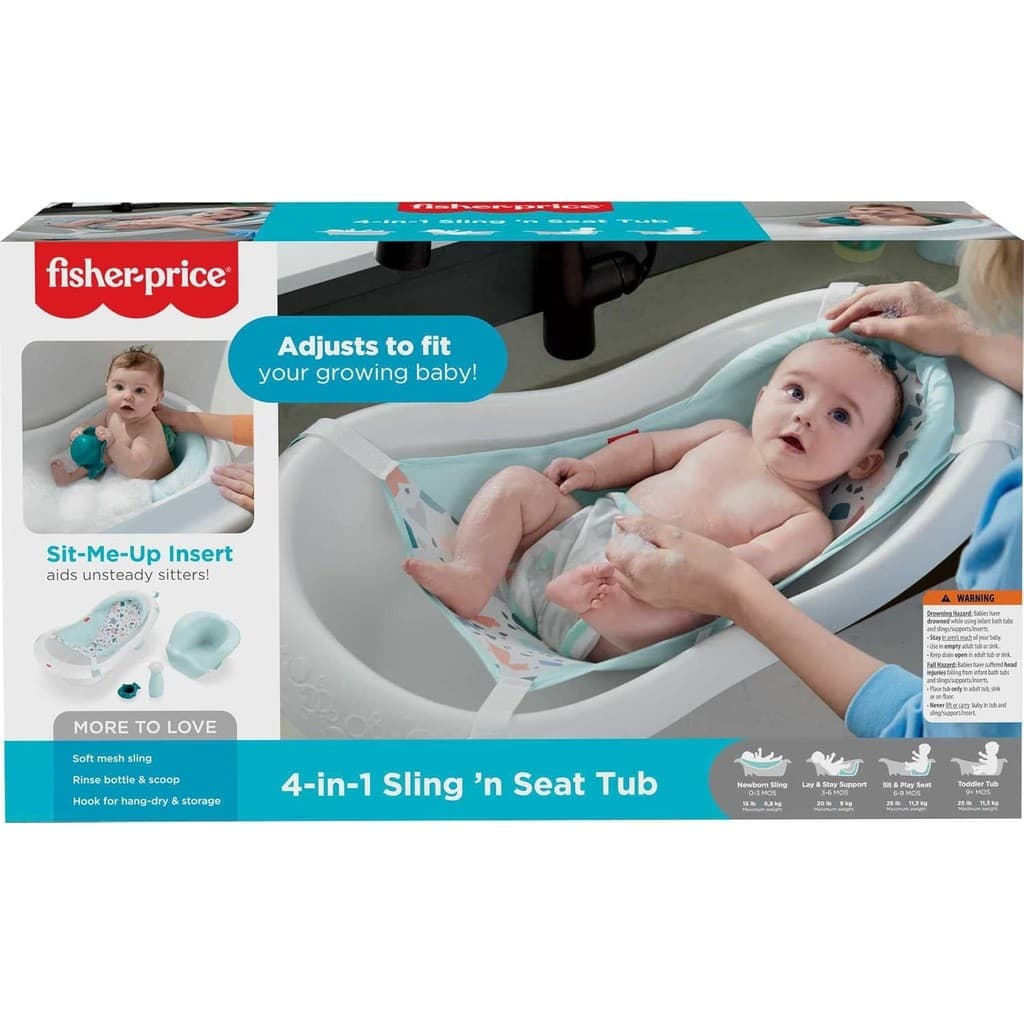 Fisher Price Banheira Deluxe 4 em 1 Mattel GPN17