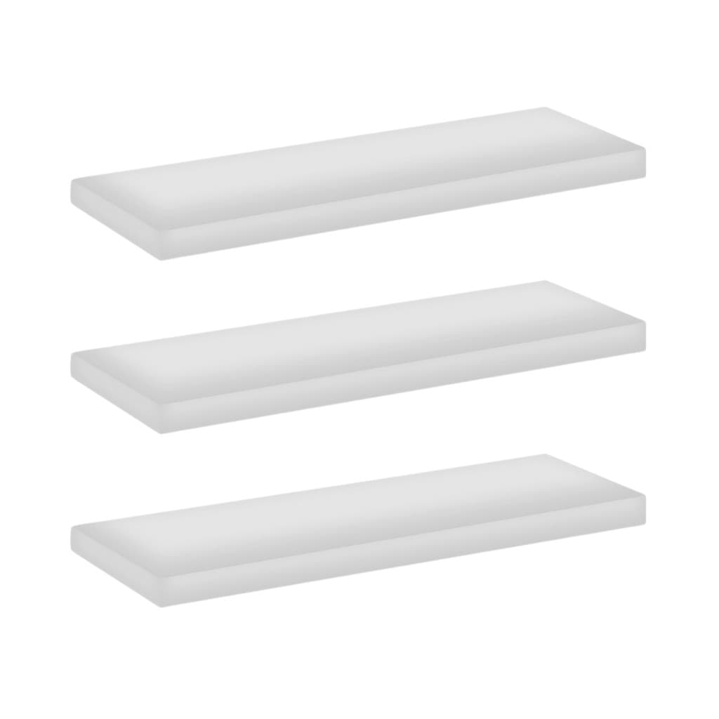 Kit 3 Prateleiras MDF 15x30 Verssatil Ideal Para Todos Ambientes Fixada Na Parede Com Suporte Invisivel
