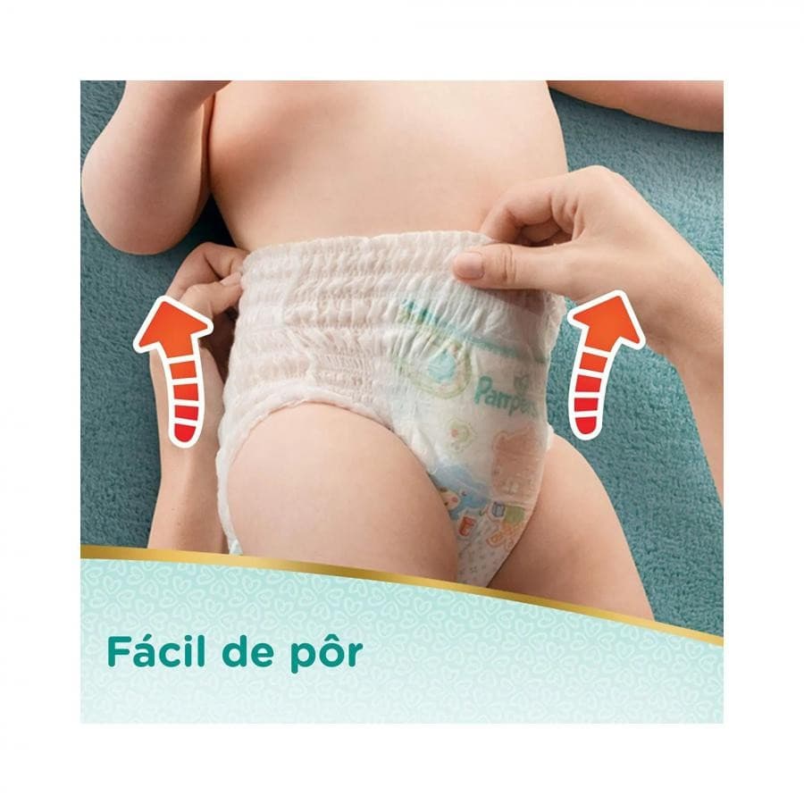Fralda Premium Care Top Pants XXG Pampers 60 Unidades – Conforto e Protecao Superior como uma Roupinha!
