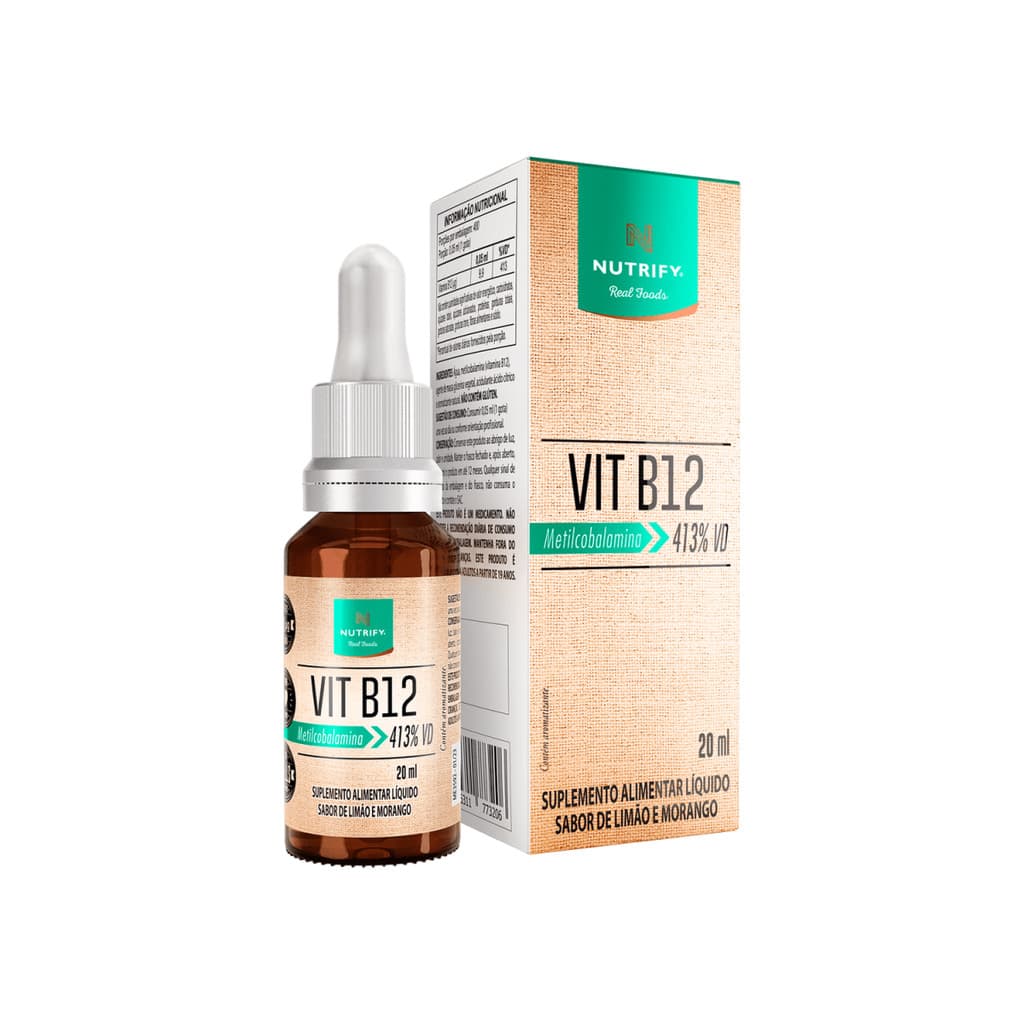 Vitamina B12 Metilcobalamina - Vitamina em Gotas 20ml - Nutrify