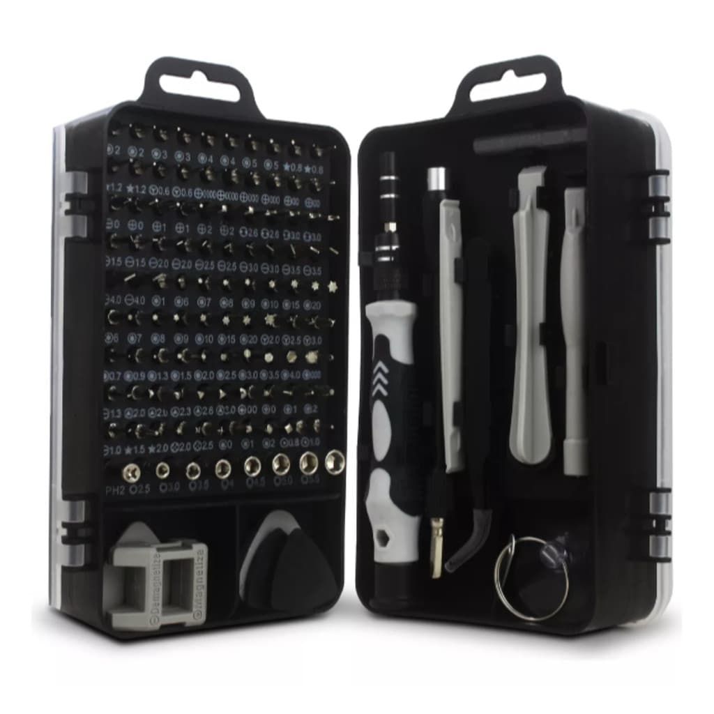 Kit Ferramentas 115 Peças,Chaves de Precisão para Celular, Notebook e Tablet,Reparo Fácil e Completo