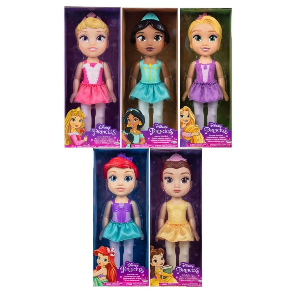 Princesas da Disney 1x Boneca Bailarina Articulada - MultiKids