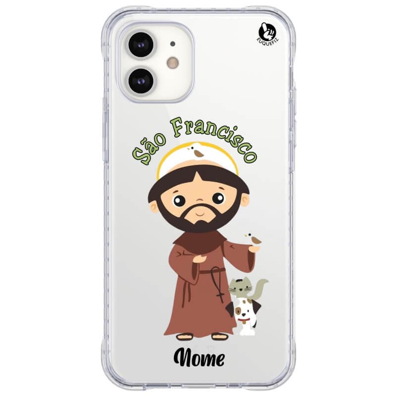Capinha de Celular São Francisco Personalizada com Nome- Diversos Celulares