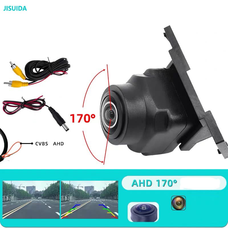 180 Visão Traseira Do Carro Invertendo Câmera Cor Cheia ultrasound Claro Estacionamento CVBS/AHD Noturna À Prova Dwaterp