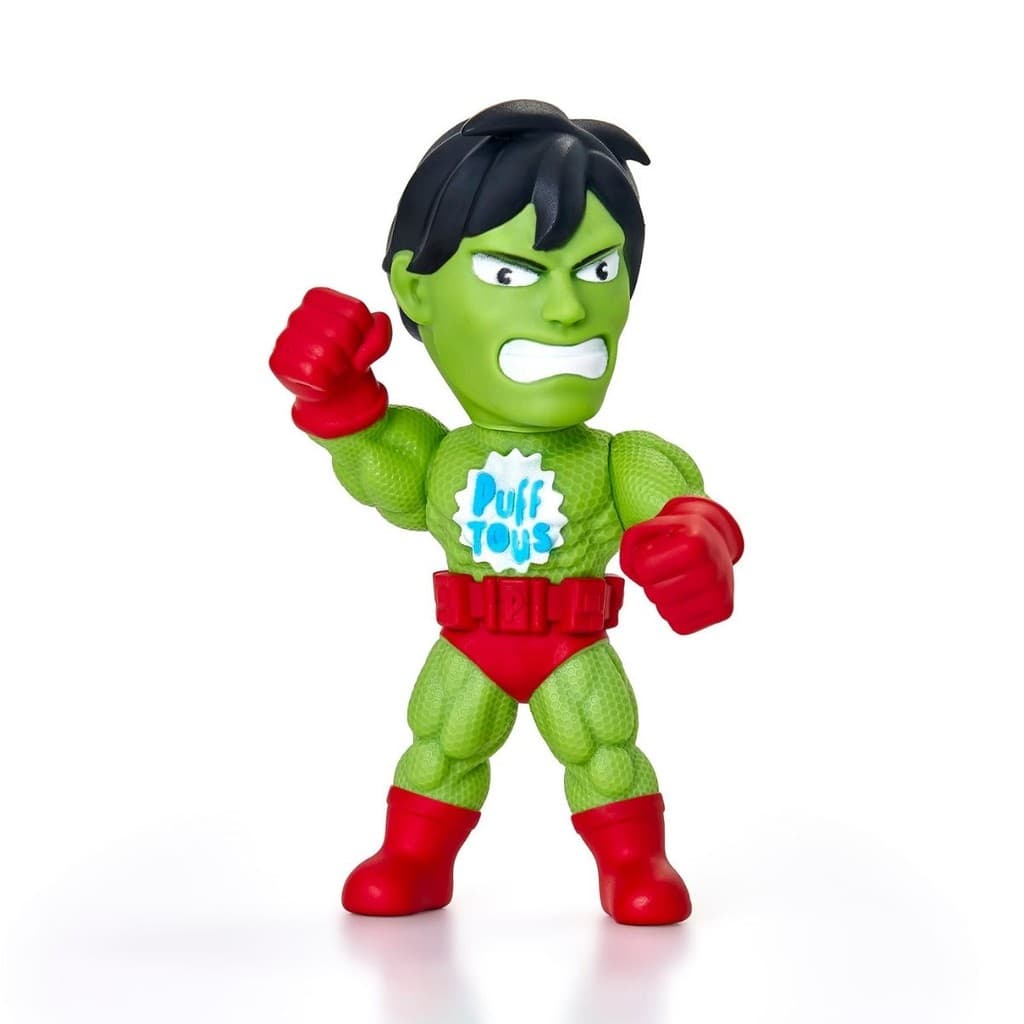 Boneco Homem Verde Forte 17cm Articulado Em Vinil Macio Atóxico Brinquedo Infantil Para Coleção De Heróis - Puff Toys