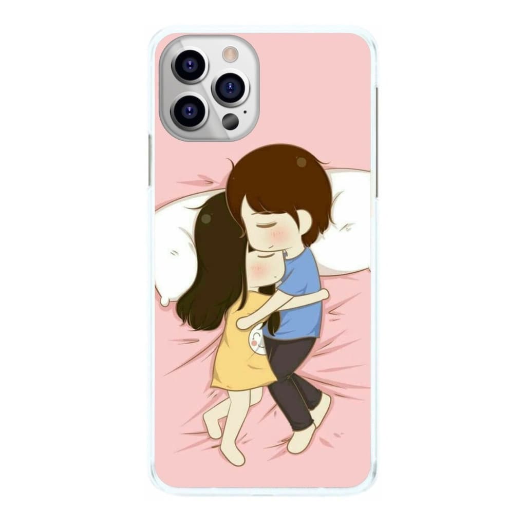 Capinha Casal deitado Dormindo Juntinho Abraçados Capa de Celular