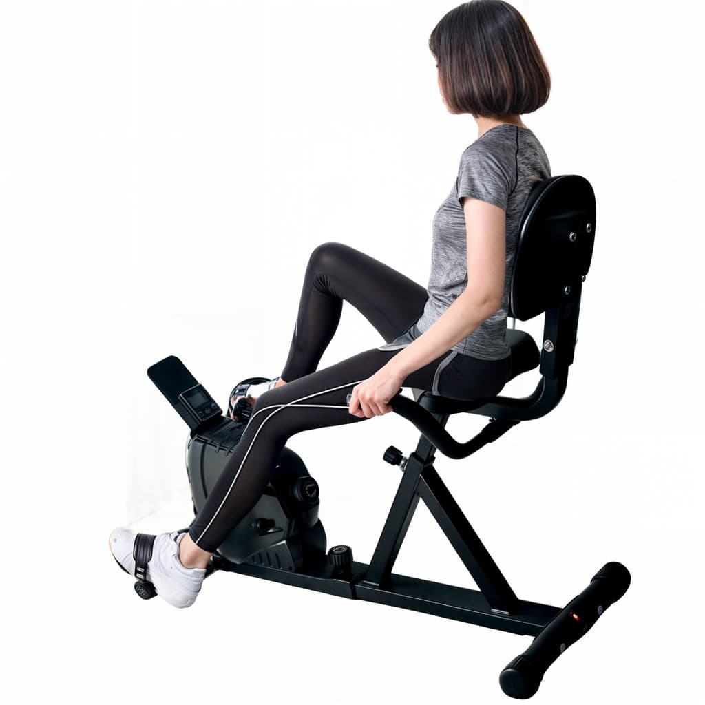 Bicicleta Ergometrica horizontal bike ergonométrica profissional  residencial Joelhos Confortavel