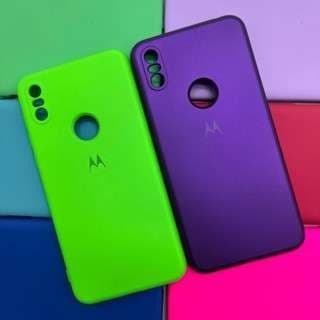 Capa Capinha de Celular - Moto One - Motorola Silicone Aveludado Capinha Case