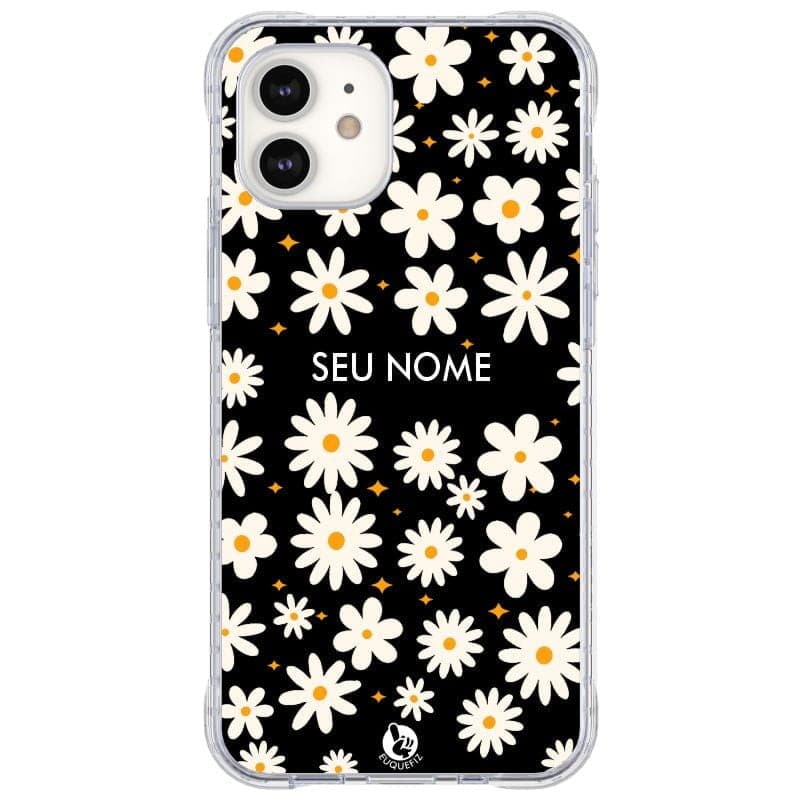 Capinha de Celular Margaridas Personalizada Nome-Diversos Celulares
