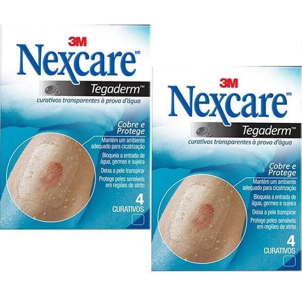 Kit com 2 Caixas de Curativo Nexcare Tegaderm com 4 Unidades 3M