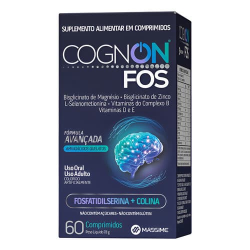 Cognon Fos Vitaminas E Minerais P/ Memória e Concentração 60cpr Massime