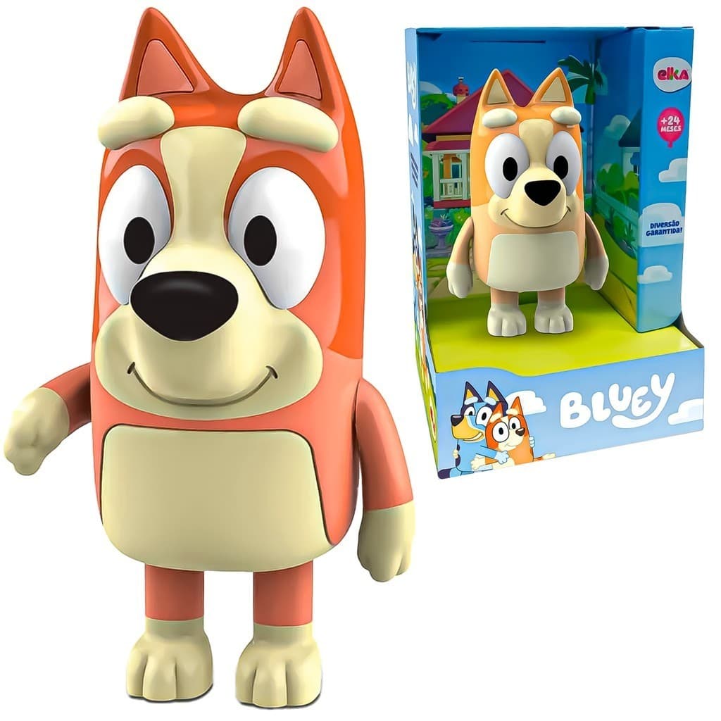 Bingo Cãozinha Brinquedo Infantil Boneca Articulada Para Crianças Desenho Bluey - Elka Brinquedos