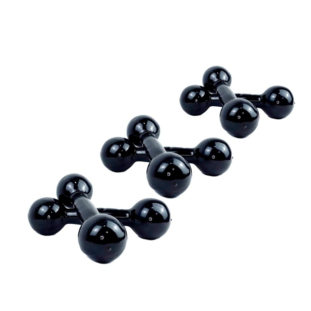Kit Halteres Emborrachado 1 kg + 2 kg + 3 kg Pares - Academia Treino em Casa Fortalecimento