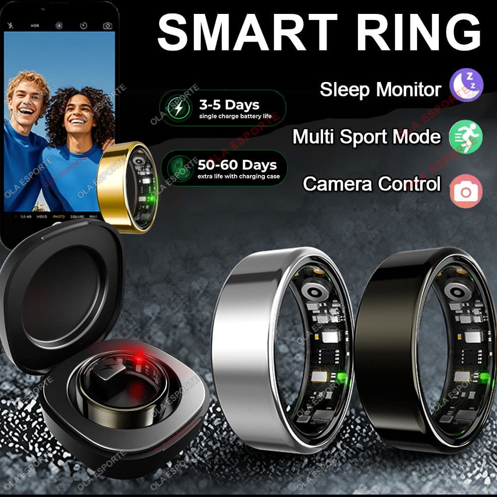 2025 Novo Samsung Galaxy Anel Inteligente Pressão Arterial Sono Monitoramento De Saúde Modos Multiesportivos smartring I