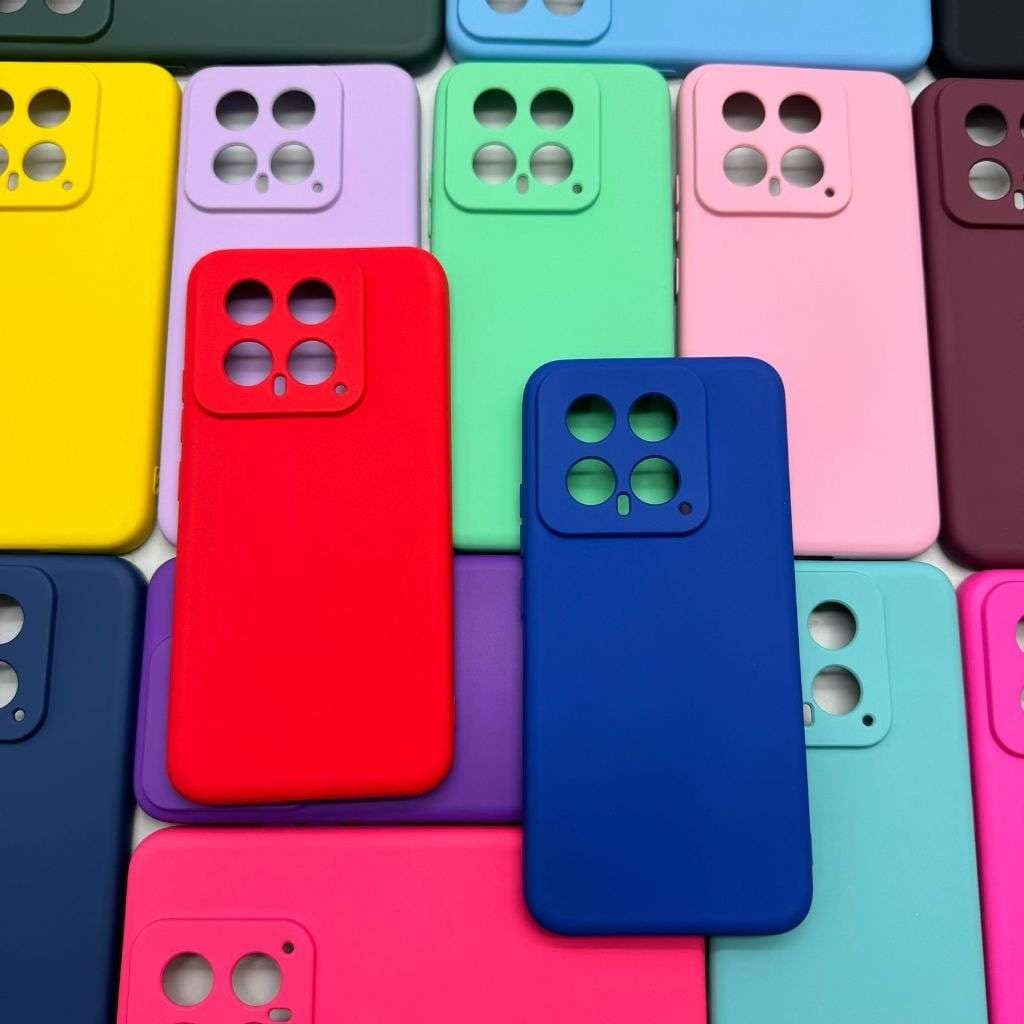 Capa Capinha de Celular - Xiaomi 14 - Xiaomi Silicone Aveludado Capinha Case