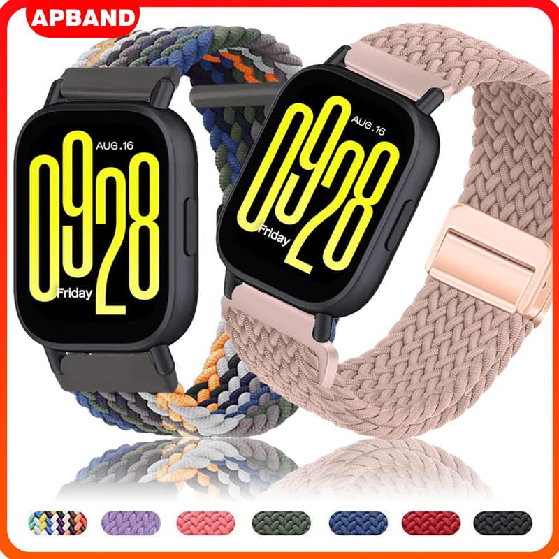 Pulseira De 20mm/22mm Nailon Para Relógio Smartwatch Redmi Watch 5 Active/5 Lite/Samsung Galaxy/Huawei /Amazfit/Garmin