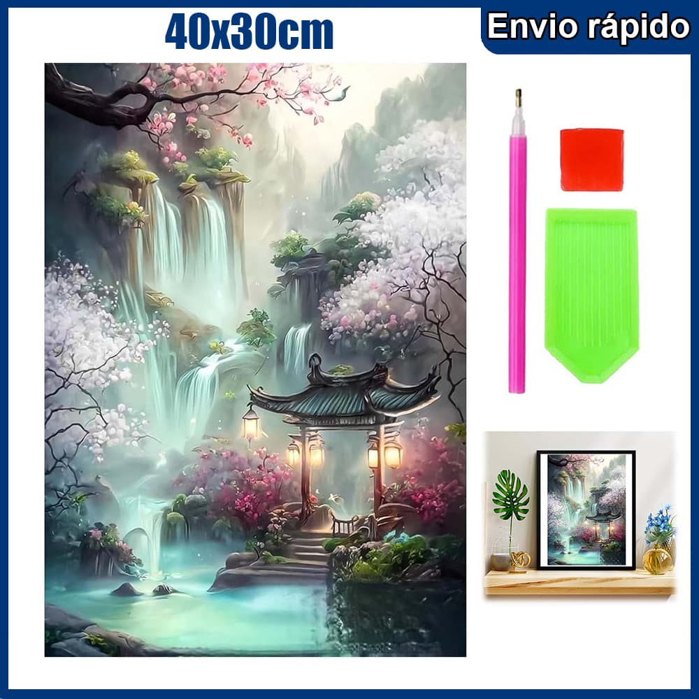 40x30cm país das fadas Pintura Diamante 5D Pintura de Diamante Kits De Pintura Diamante Para Adultos Quadrado