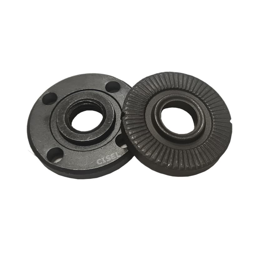 Porca + Flange de Esmerilhadeiras P/ Discos Furo 20mm- Jogo com 2 peças