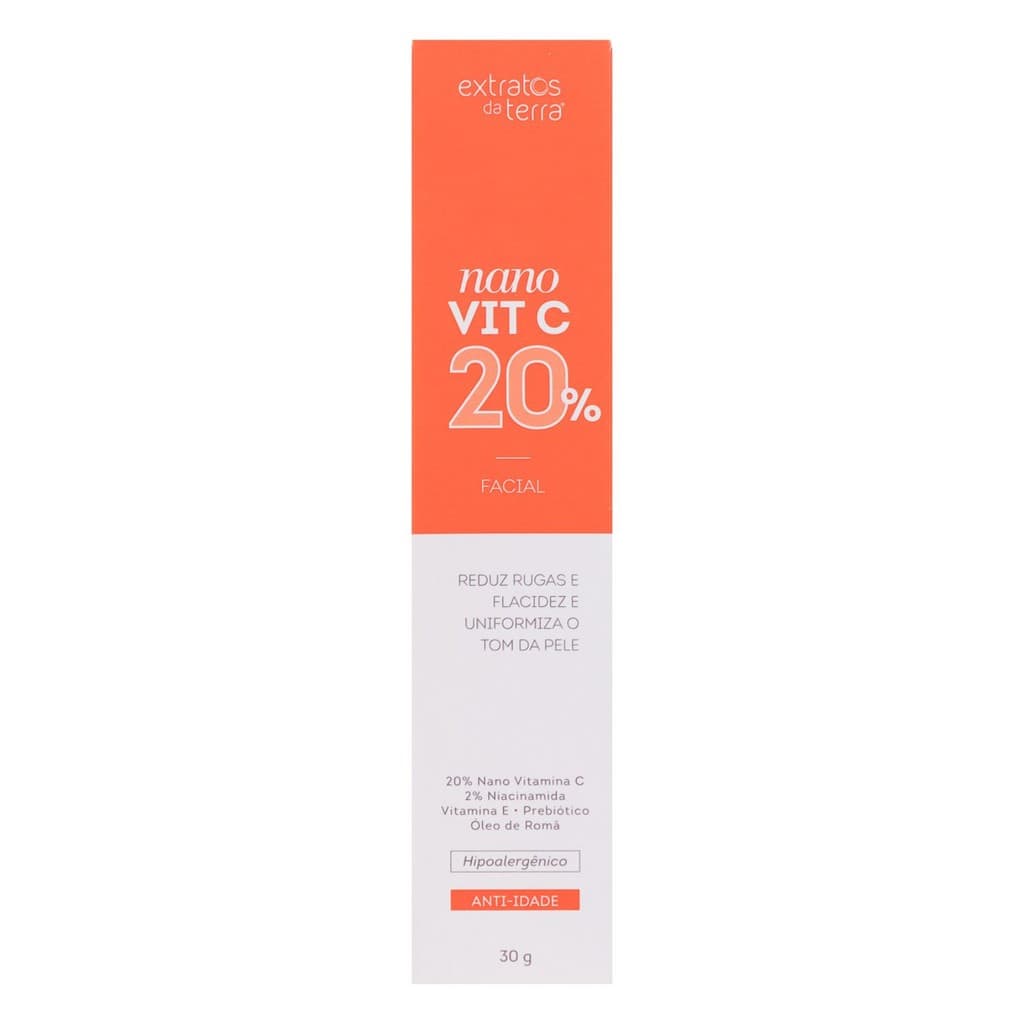 Extratos da Terra Vitamina C Nano Vit C 20% Anti Idade 30g
