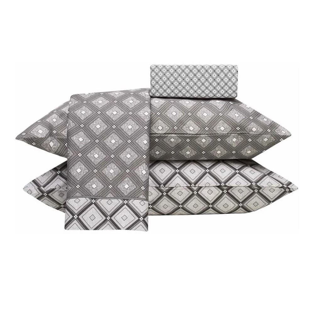 Jogo De Cama Casal Para Cama Box 4 Peças Realce Admirare Estampado - Hugo