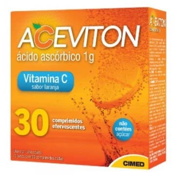Aceviton Vitamina Cimed C 1g 30 Cpr Efervescentes