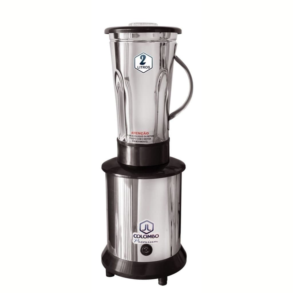 Liquidificador Industrial Inox 2L Baixa Rotação JL Colombo Bivolt Potente para Açaí JL COLOMBO