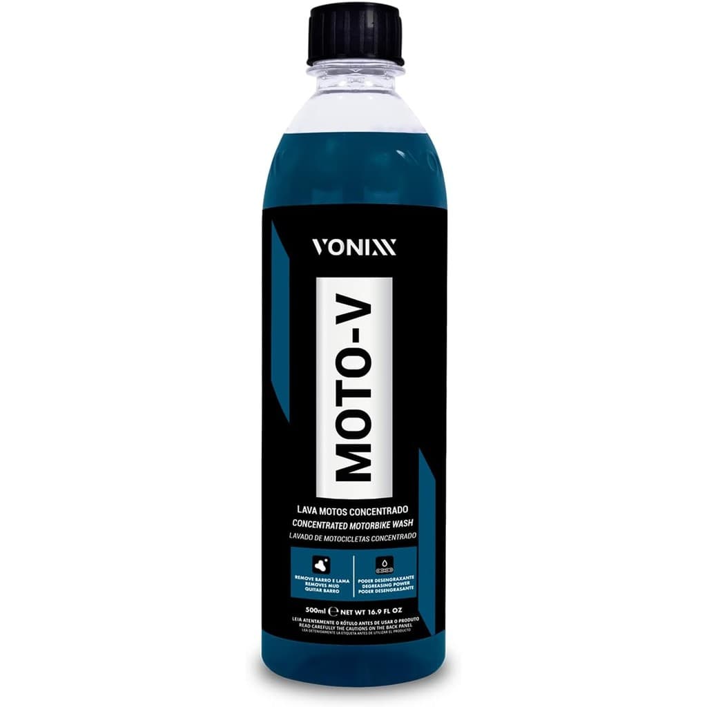 MOTO-V LAVA MOTOS 500ML SHAMPOO DESENGRAXANTE PARA LAVAR MOTOS MOTO-V VONIXX 