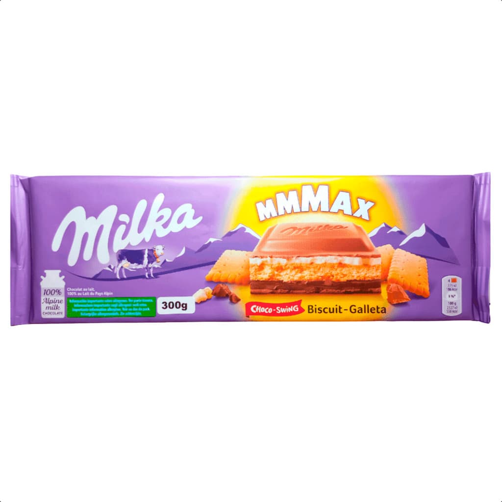Chocolate Milka MMMAX Choco Biscuit 300g Importado