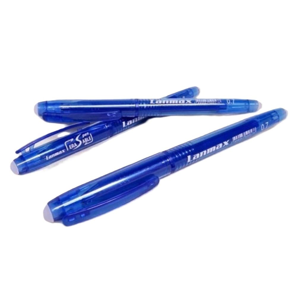 03 Canetas Fantasma Mágica Tecido Apaga Com Calor Patchwork Para Tecidos Artesanato Azul 0.7 Lanmax