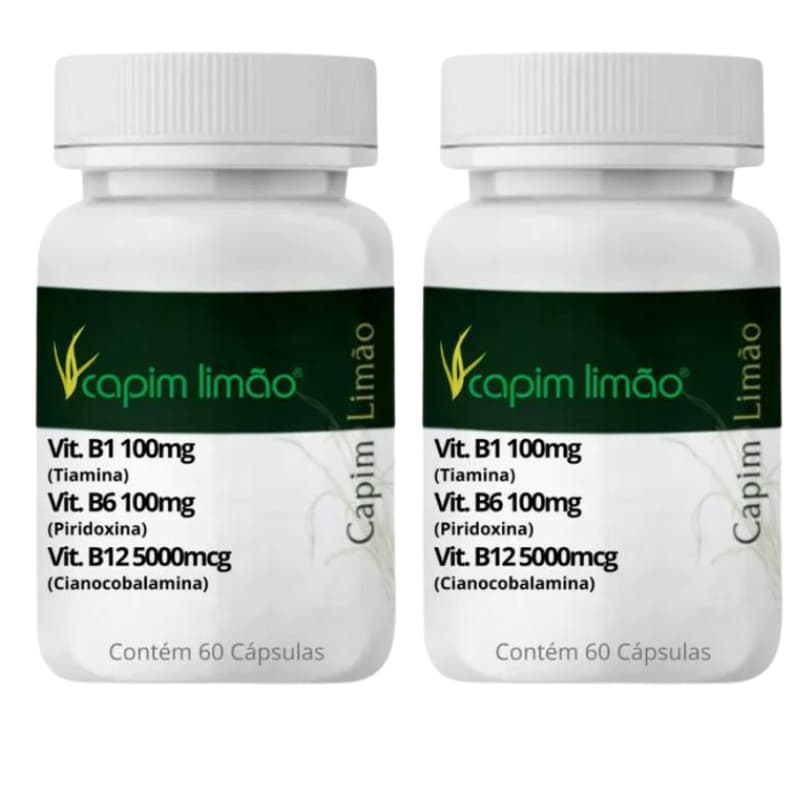 Vitamina B1 100mg Vitamina B6 100mg Vit B12 5000mcg 120caps