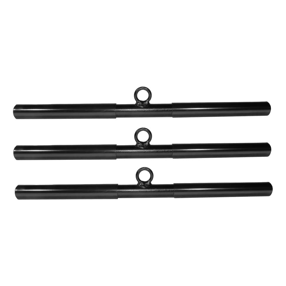 Kit 3 Barras Reta 50cm S/ Giro Pulley Triceps Biceps Treino