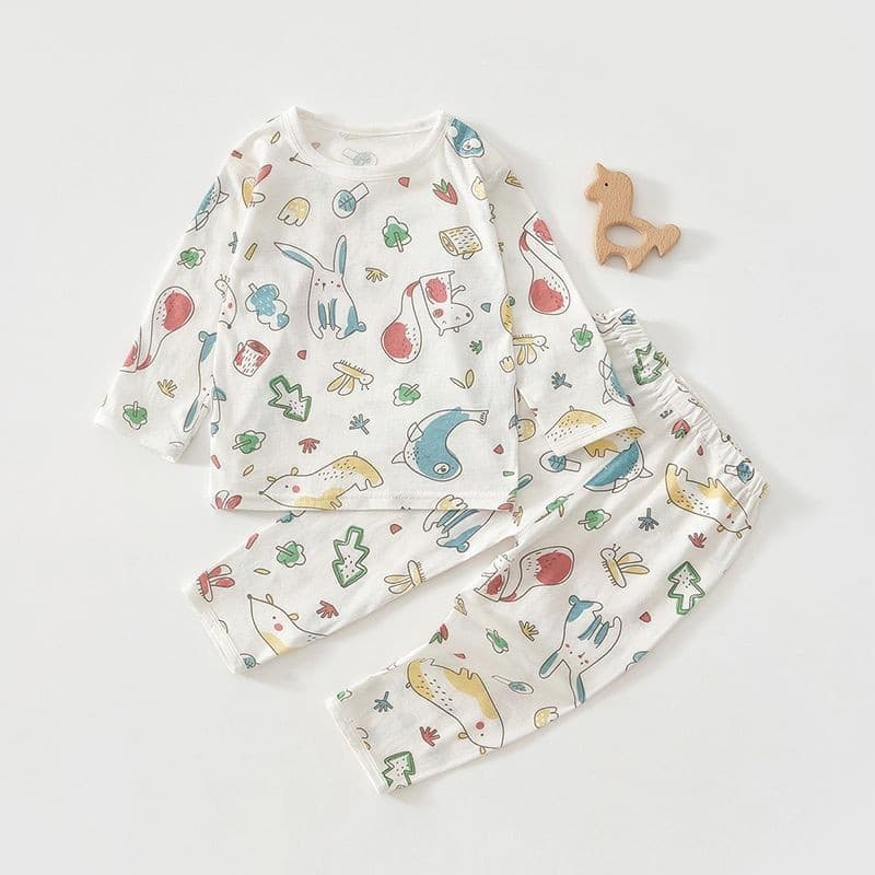 Bebê bebê primavera outono terno menino bebê menina outono terno de duas peças pulôver Bottoming roupas para casa desoss