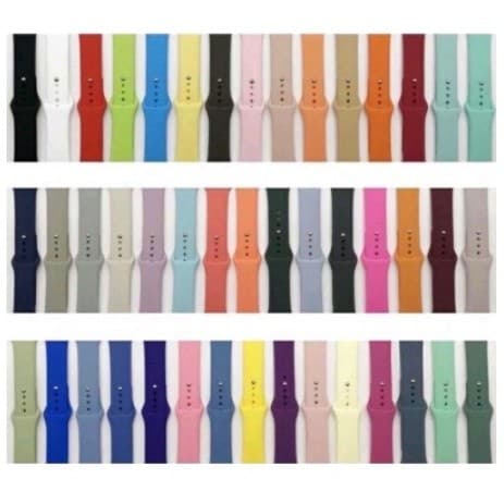 Pulseira de silicone para Smartwatch 38/40/41mm 42/44/45/49mm pulseira iwatch 6 se 5 4 3 2