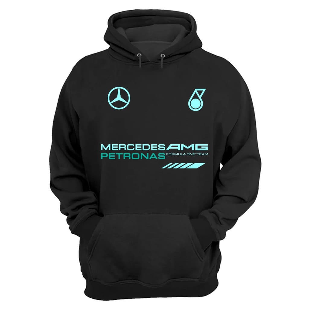 Moletom Masculino Mercedes AMG Formula 1 Meca Blusa de Frio F1 Premium Algodão Casaco Style Automobilístico Esportivo Sport