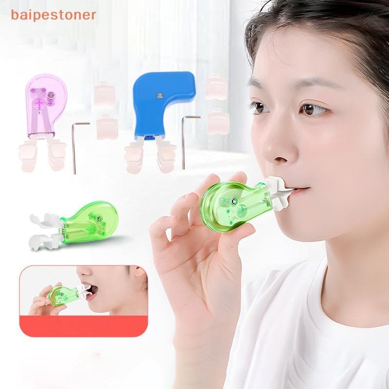 [baipestoner] Exercitador De Boca Oral Massageador Muscular Treinador De Fechamento Labial Ferramenta De Exercício De Tr