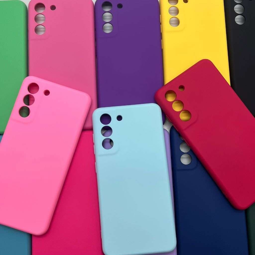 Capa Capinha de Celular - S21 Fe - Samsung Silicone Aveludado Capinha Case