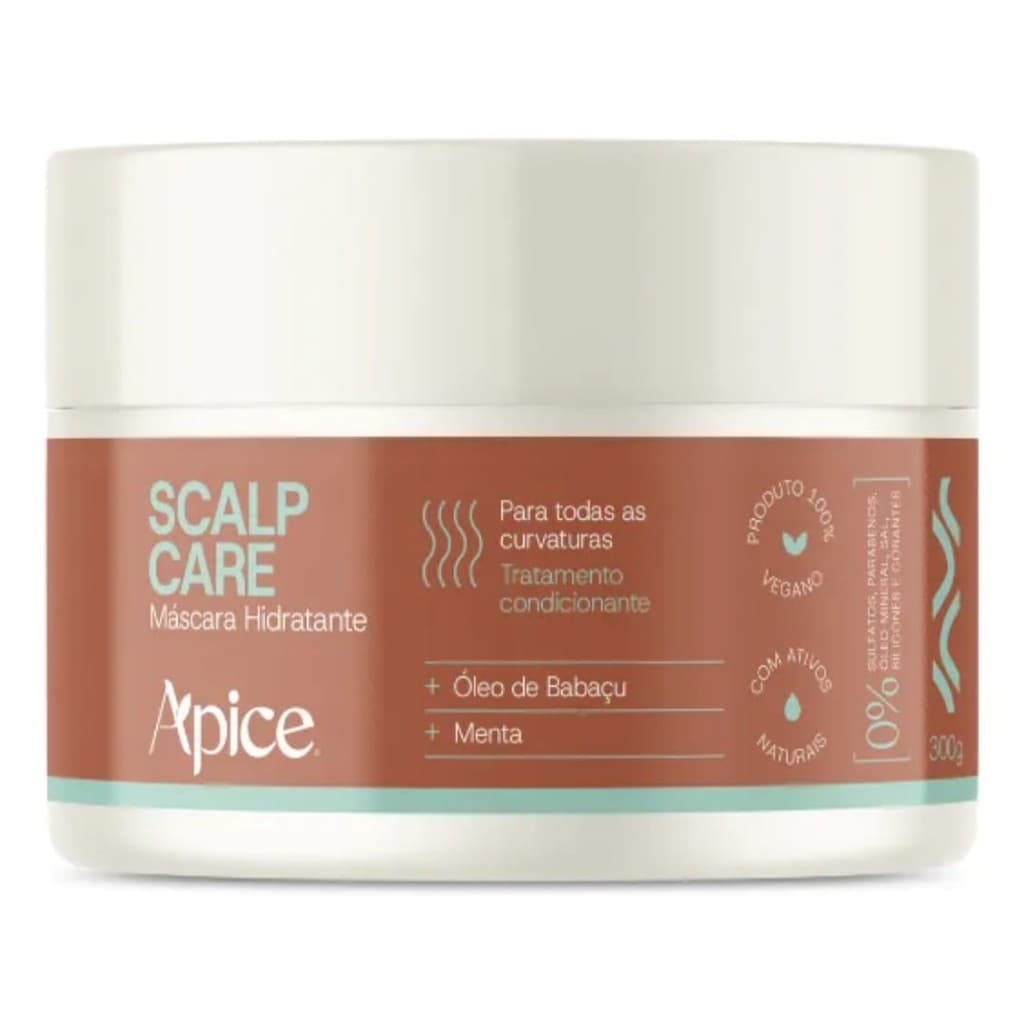 Mascara Hidratante Capilar Scalp Care Apice Vegano 300g