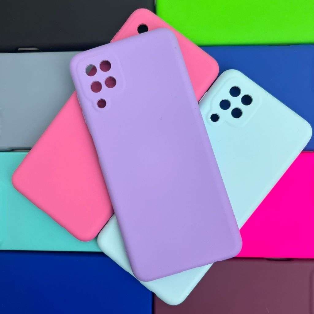 Capa Capinha de Celular - A12/M12 - Samsung Silicone Aveludado Capinha Case