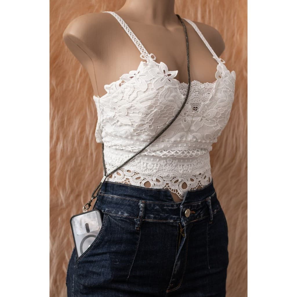 Cordão Ante Perda Salva Celular com Strass Alça Luxo para celular  – Compatível com Capinhas Universais