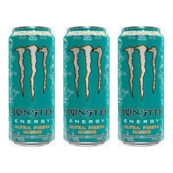 Kit 3 Energético Monster Ultra Fiesta Mango 473ml