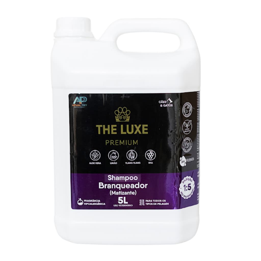 Shampoo Branqueador Para Banho e Tosa Pet Shop 5L Rende 25L